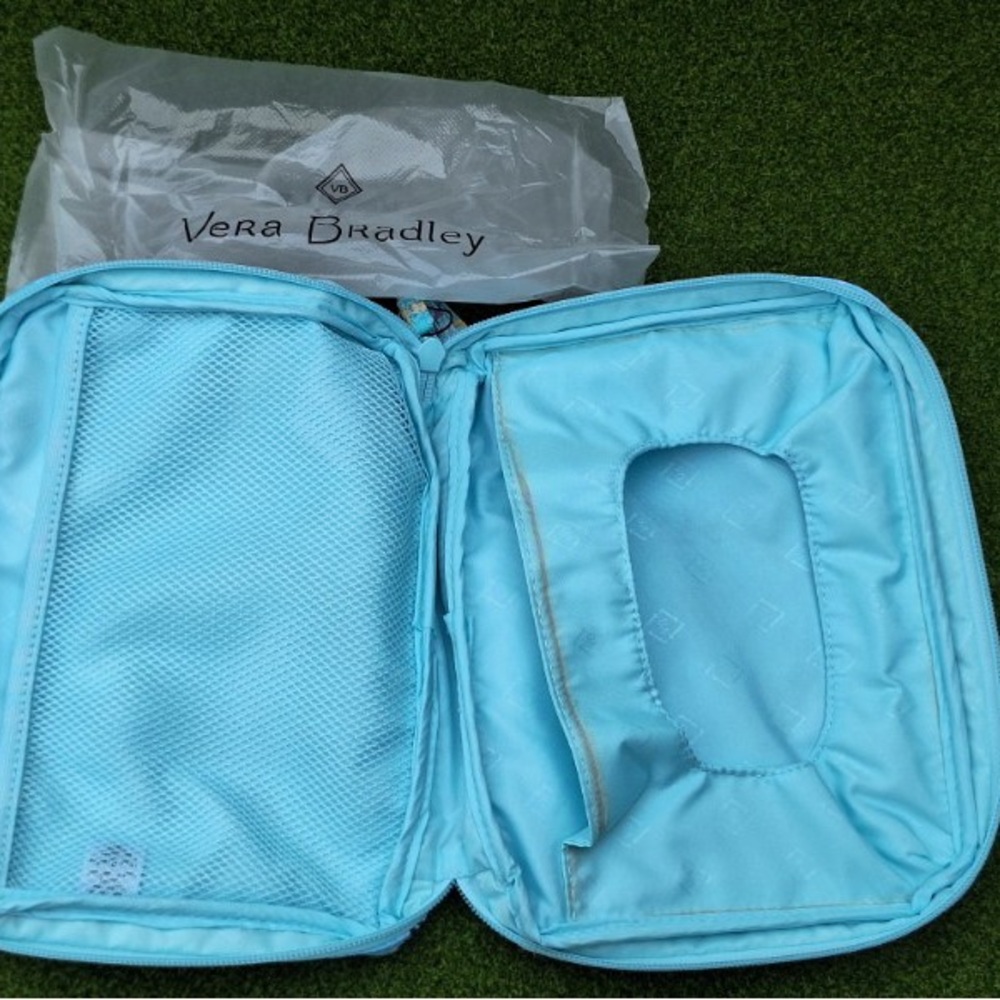 Vera Bradley Antilles Treasure Lighten Up Deluxe Organizer, wallet and costars. - Picture 6 of 7